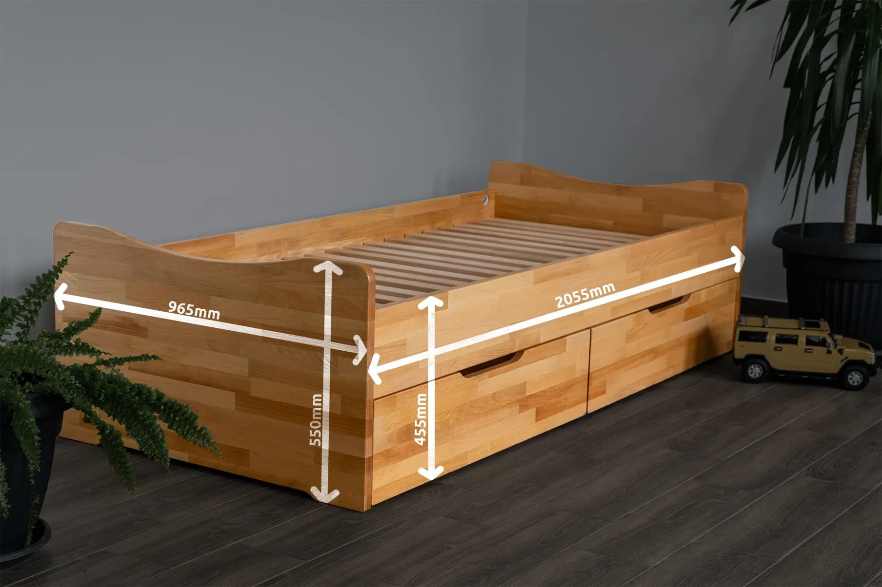 Izabel Bed — dimensions 1