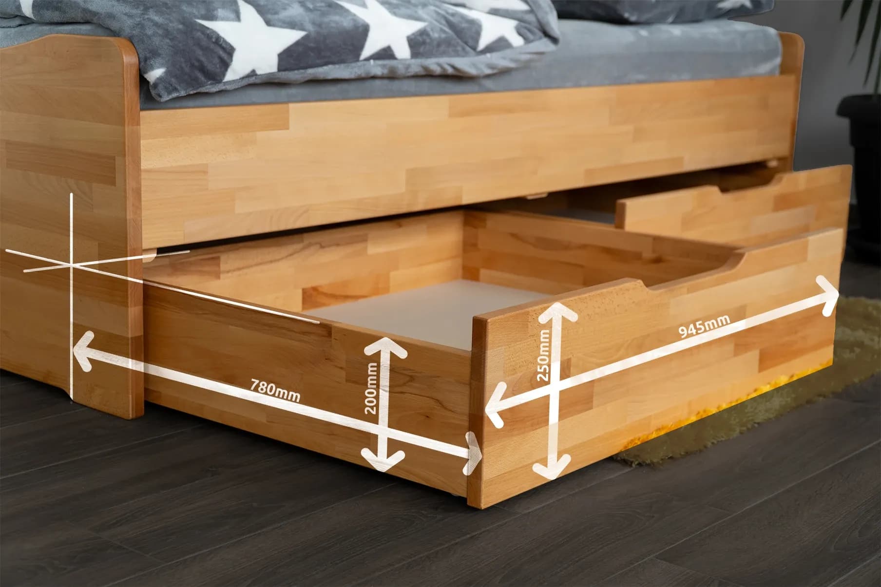 Izabel Bed — dimensions 2